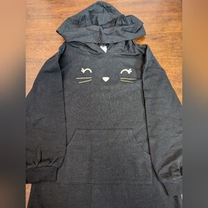 Carter's Black Hooded Kitten Dress, Size 7A
